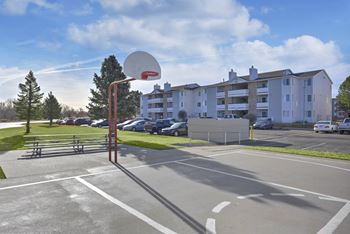 Community basketball court